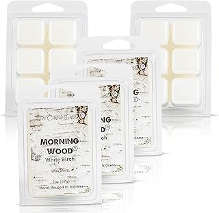 The Candle Daddy Morning Wood - White Birch Scent - Maximum Scented Wax Cubes/Melts- 5 Packs -10 Ounces Total- 30 Cubes