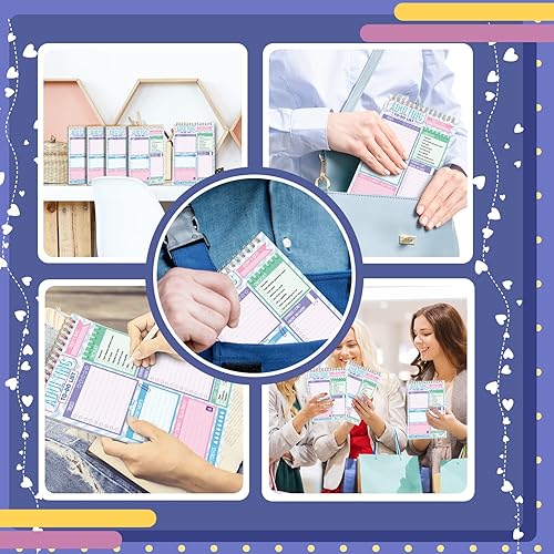 Miniatura 6 de Glenmal Paquete de 6 blocs de notas para adultos, bloc de notas para lista de tareas, planificador diario, lista de tareas diarias, lista de