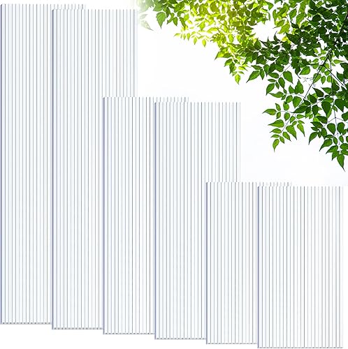 Tatuo Paquete de 12 Paneles de Invernadero de Policarbonato de 4' X 2' X 0.32'' Láminas de Policarbonato Paneles de Techo de Doble Pared