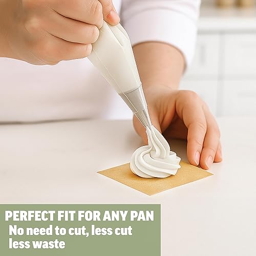 Miniatura 5 de Cuadrados de papel pergamino sin blanquear, perfectos para almacenar, congelar, separar, hornear, pintar con diamantes (2 x 2  400 hojas)