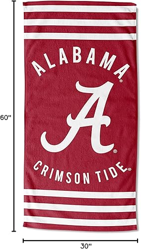 Vista 297 de Northwest NCAA Alabama Crimson Tide - Toalla de playa unisex para adultos, 30 x 60 pulgadas, psicodélico Psychedelic