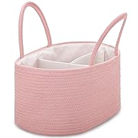 Vista 12 de COMSE Organizador de Caddy de Pañales para Bebé, Caddy para Carro, Organizador de Cambio de Pañales, Cestas de Regalo Vacías, Bolsa Portátil