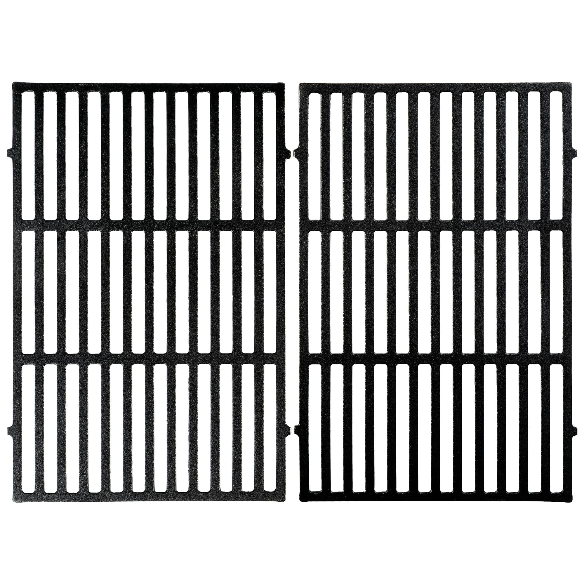 BBQ-TORO Rejilla de Hierro Fundido 30 x 44,5 cm | 2 Piezas | Parrilla de Hierro Fundido, Rejilla de Repuesto, Juego de Rejillas | Accesorios para Barbacoa de Gas, de Carbón y más