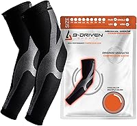 Vista 1 de B-Driven Sports Mangas de compresión graduadas, grado médico 20-30mmHg, para béisbol, baloncesto y más, 4