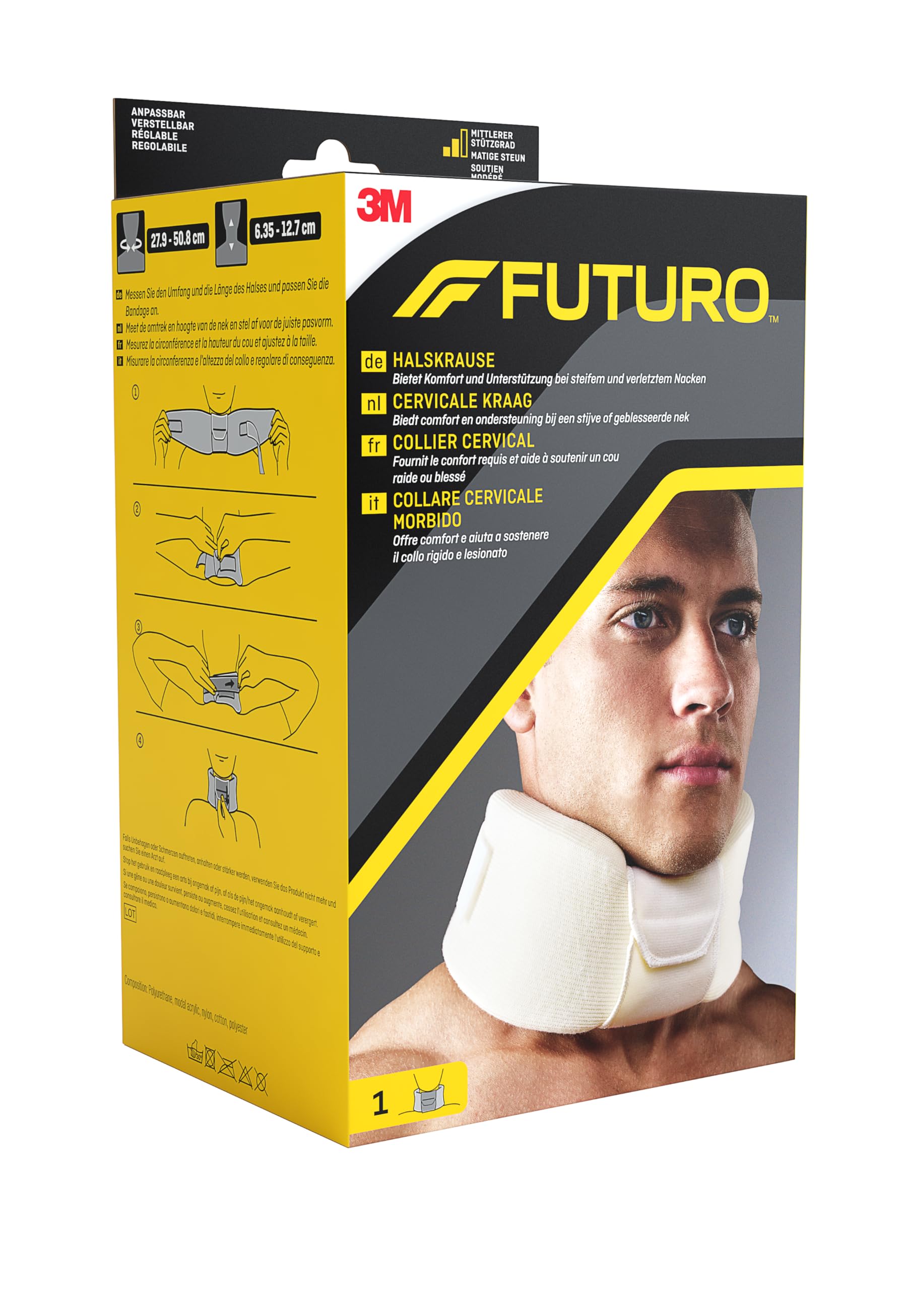 FUTURO FUT09027 Classic Hals Manschette, Einheitsgröße, beige