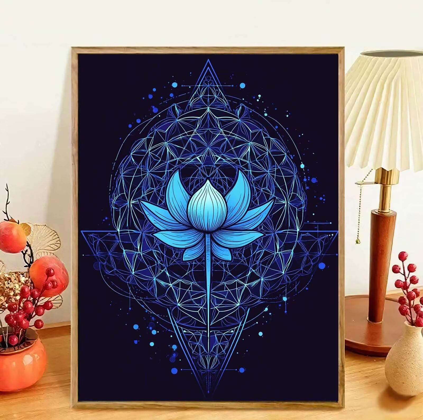 Diamond Painting Dream Diamond Painting dla dorosłych, 5D diamentowe malarstwo lotosowe płótno haft diamentowy kompletny zestaw, zrób to sam haft krzyżykowy kryształowe obrazy, do dekoracji ścian domu