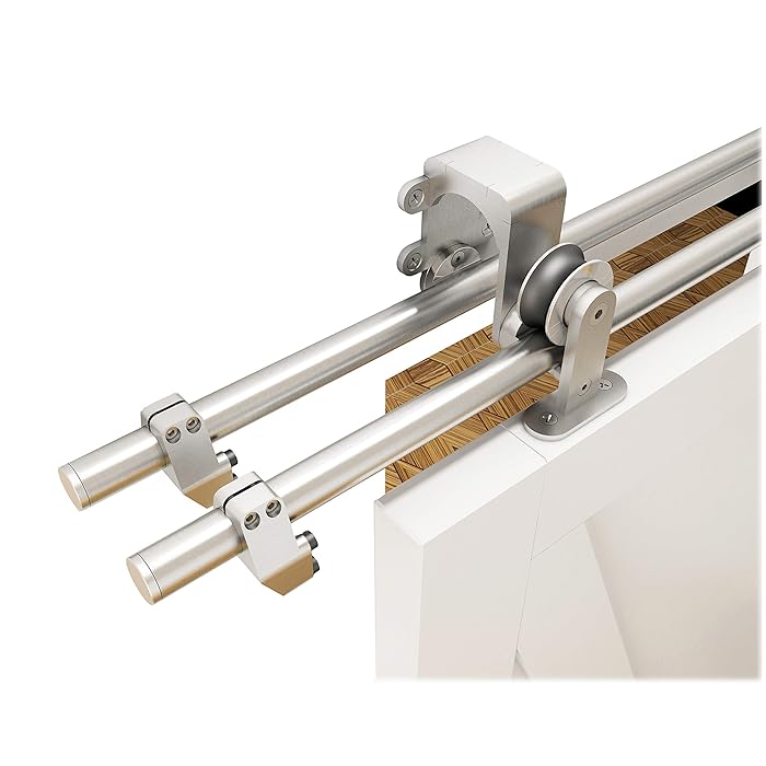 Buy DIYHD 10ft Brushed Bypass Sliding Barn Door Hardware Stainless