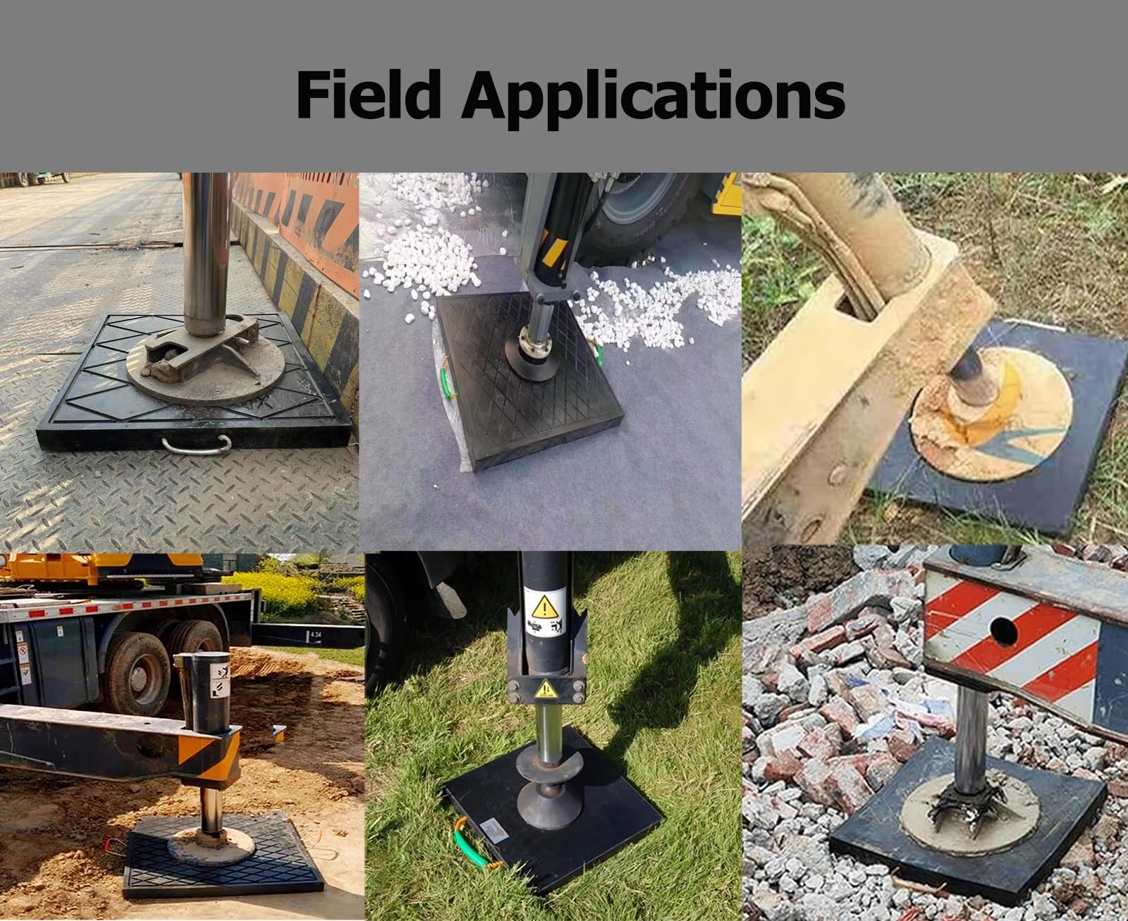Lekkie i wytrzymałe podkładki stabilizujące do przyczep, podkładki stabilizujące dla kotów do pojazdów rekreacyjnych, z uchwytami, odporne na warunki atmosferyczne, odpowiednie do Sup