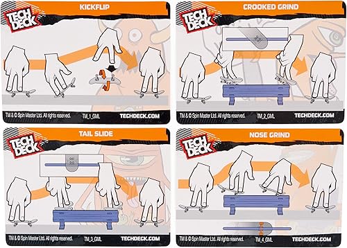 Miniatura 5 de TECH DECK VS Series Toy Machine Skateboards Juego de tarjetas de diapasón, obstáculos y desafío, unisex