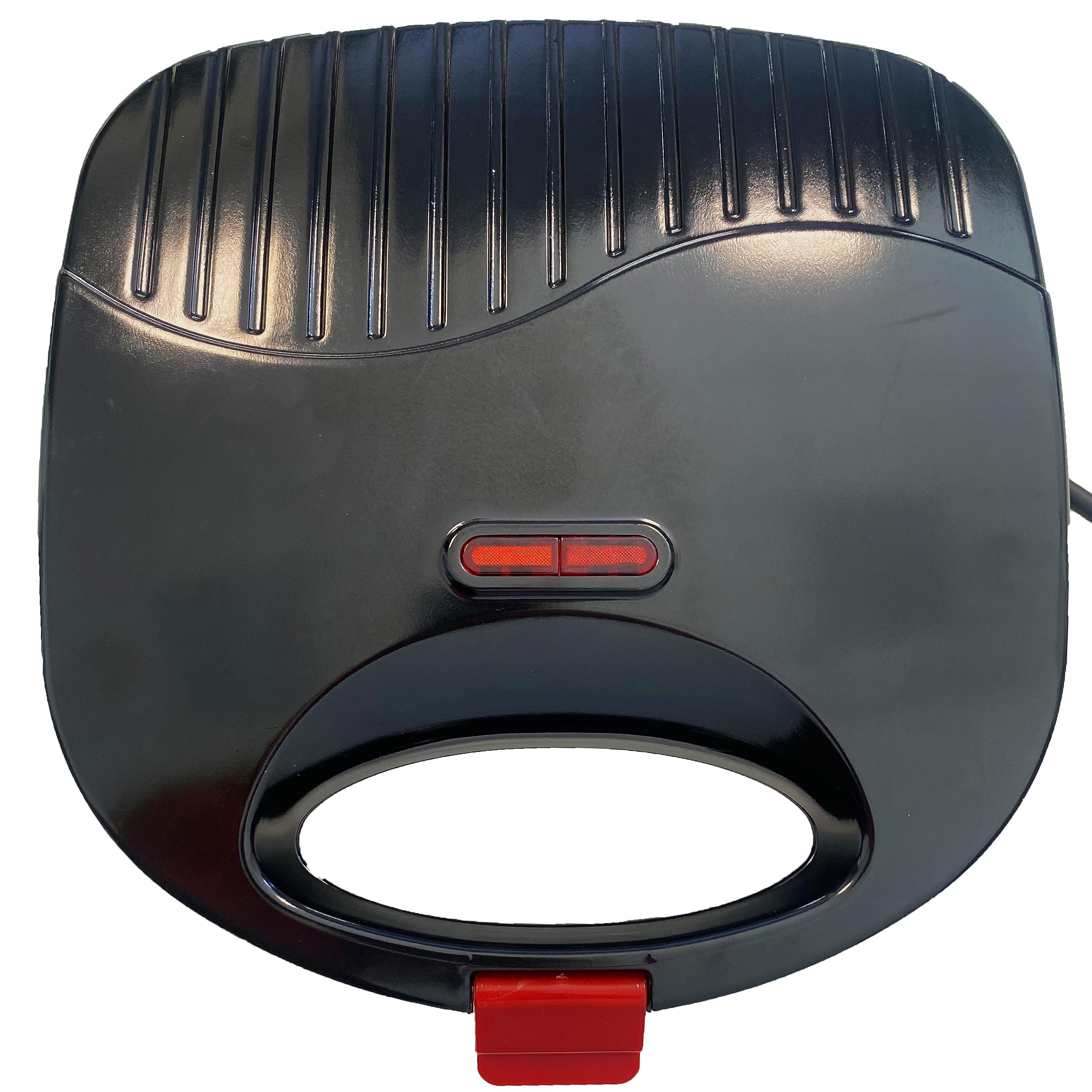 Piastra Per Waffle Belghe 750W - Doppia Piastra Antiaderente, Compatta 22.5x22.5cm, Nero - Foto 4