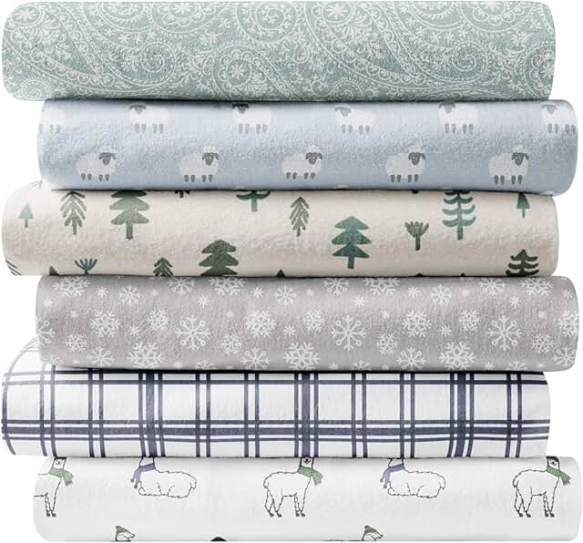 christmas flannel sheets queen