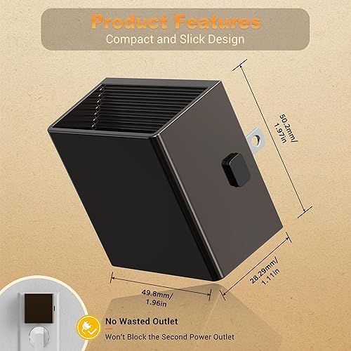Miniatura 3 de JandCase Luz nocturna, luces nocturnas automáticas que se enchufan a la pared, del atardecer al amanecer, paquete de 2 unidades de luz nocturna