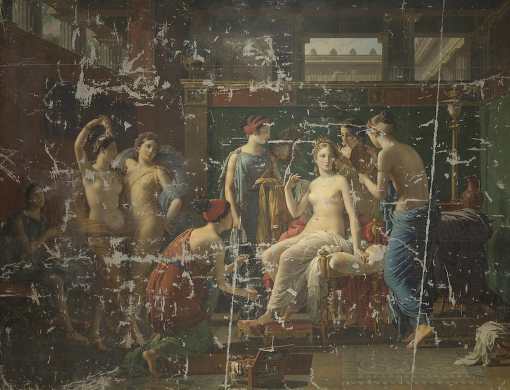ARTXLXXBN Famous Painting Art Wall Decor Abstract Art Picture the Toilet of Psyche by Paelinck Animal Pictures for Home Decor 60x90cm