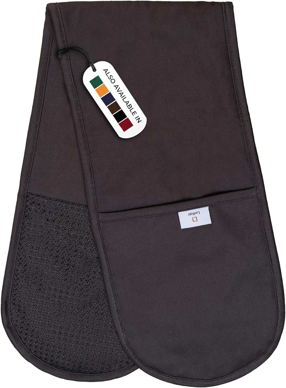 Grey Oven Gloves by Laffair Charcoal Double Oven Gloves Grey NonSlip