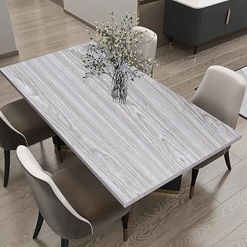 Miniatura 4 de Papel tapiz de madera gris para despegar y pegar impermeable autoadhesivo tablones de madera papel tapiz extraíble para gabinetes 177 x 786 pulgadas