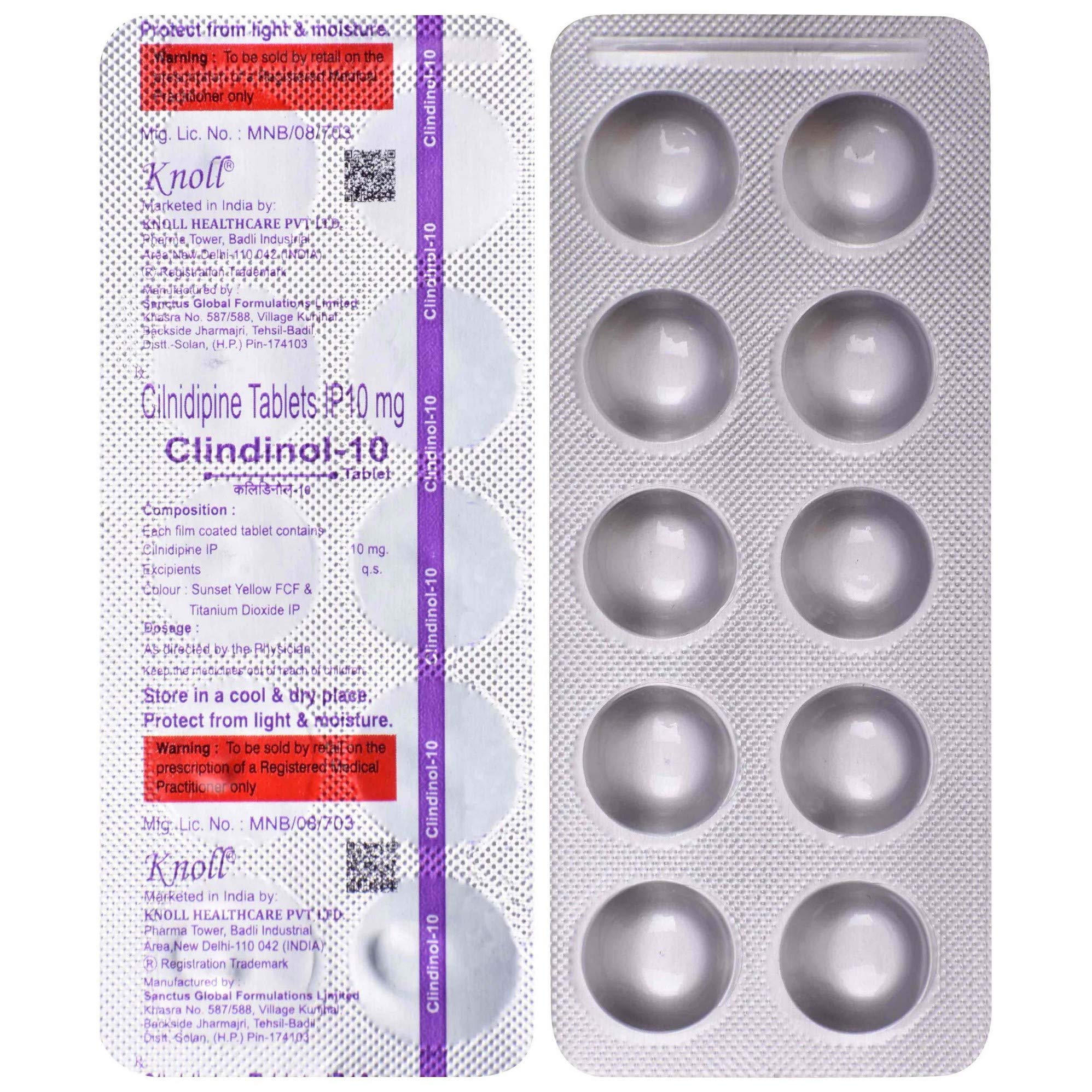 Clindinol 10mg- Strip of 10 Tablets