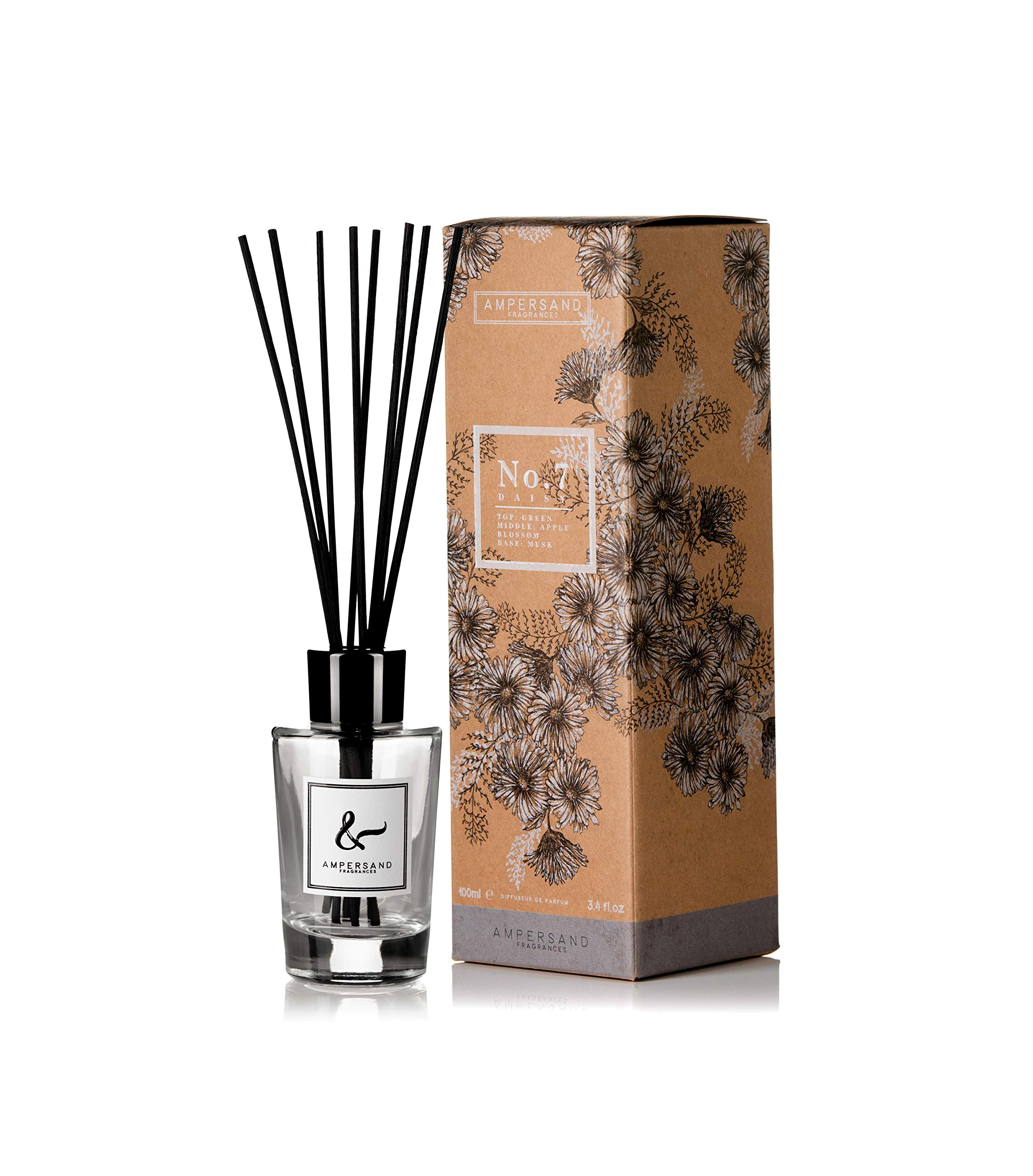 Ampersand Fragrances Daisy Reed Diffuser (100Ml) By Floral, British Room Fragrance