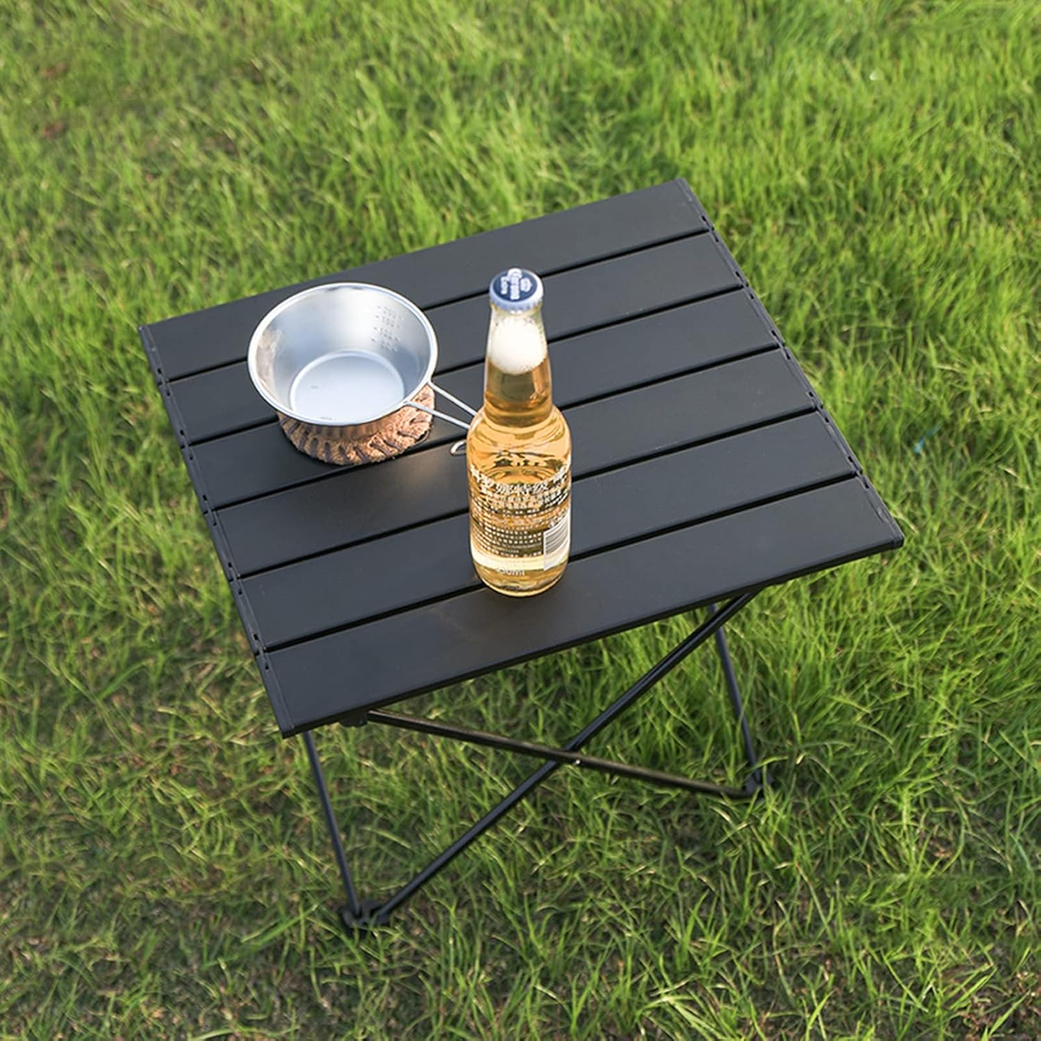 Outdoor Camping Folding Table,Storage Bag,Portable Exquisite Self-Driving Picnic Table Stall Barbecue Foldable Table,for Outdoor, Camping, Picnic, BBQ, Beach, Finishing,L