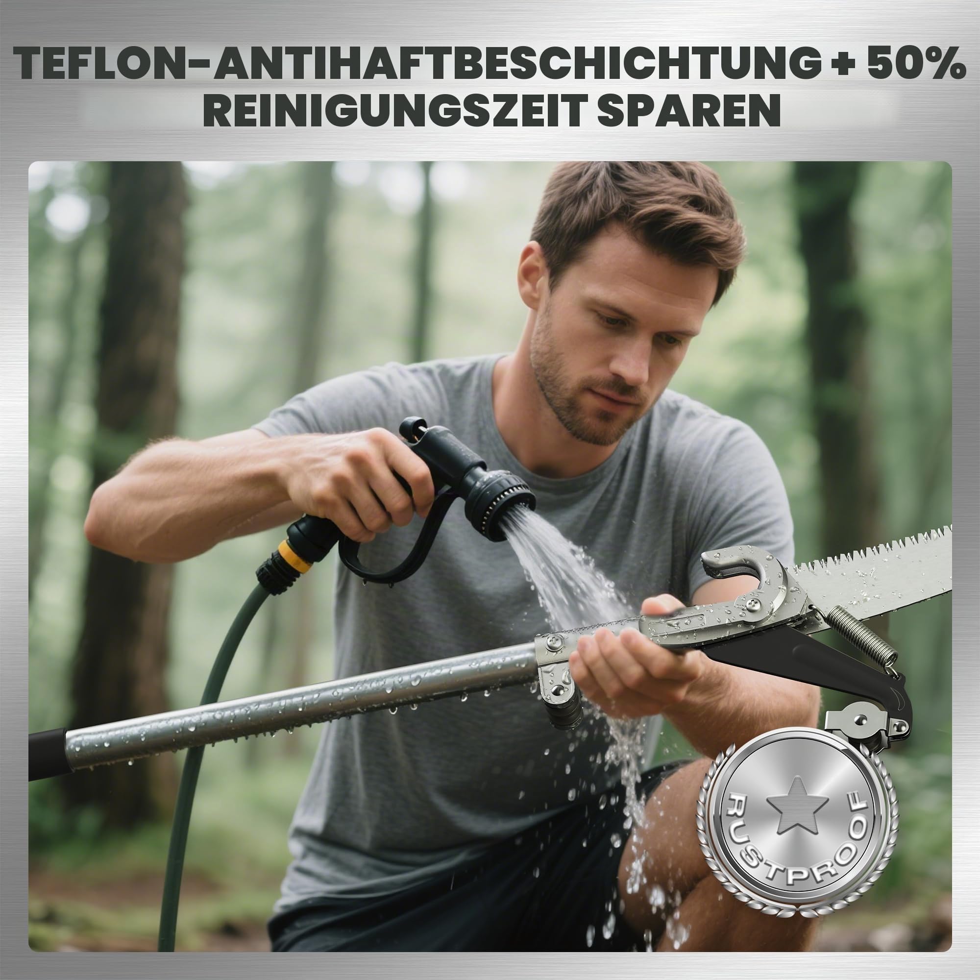 FLORA GUARD Teleskop Astsäge & Astschere 2-in-1 bis 5 m