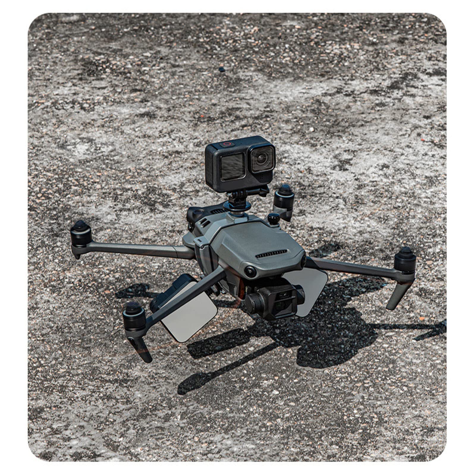 Kit de Soporte de Expansión de Cámara de Dron para dji Mavic 3, Soporte de Cámara de Montaje de Extensión Multifuncional con Orificio de Tornillo de 1/4 Pulgadas, Soporte de