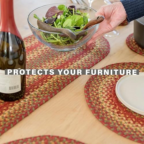 Miniatura 4 de Homespice - Camino de mesa pequeño Cider Barn, un camino de mesa ovalado perfecto para usar como un camino de mesa auxiliar corto - Hecho a mano con