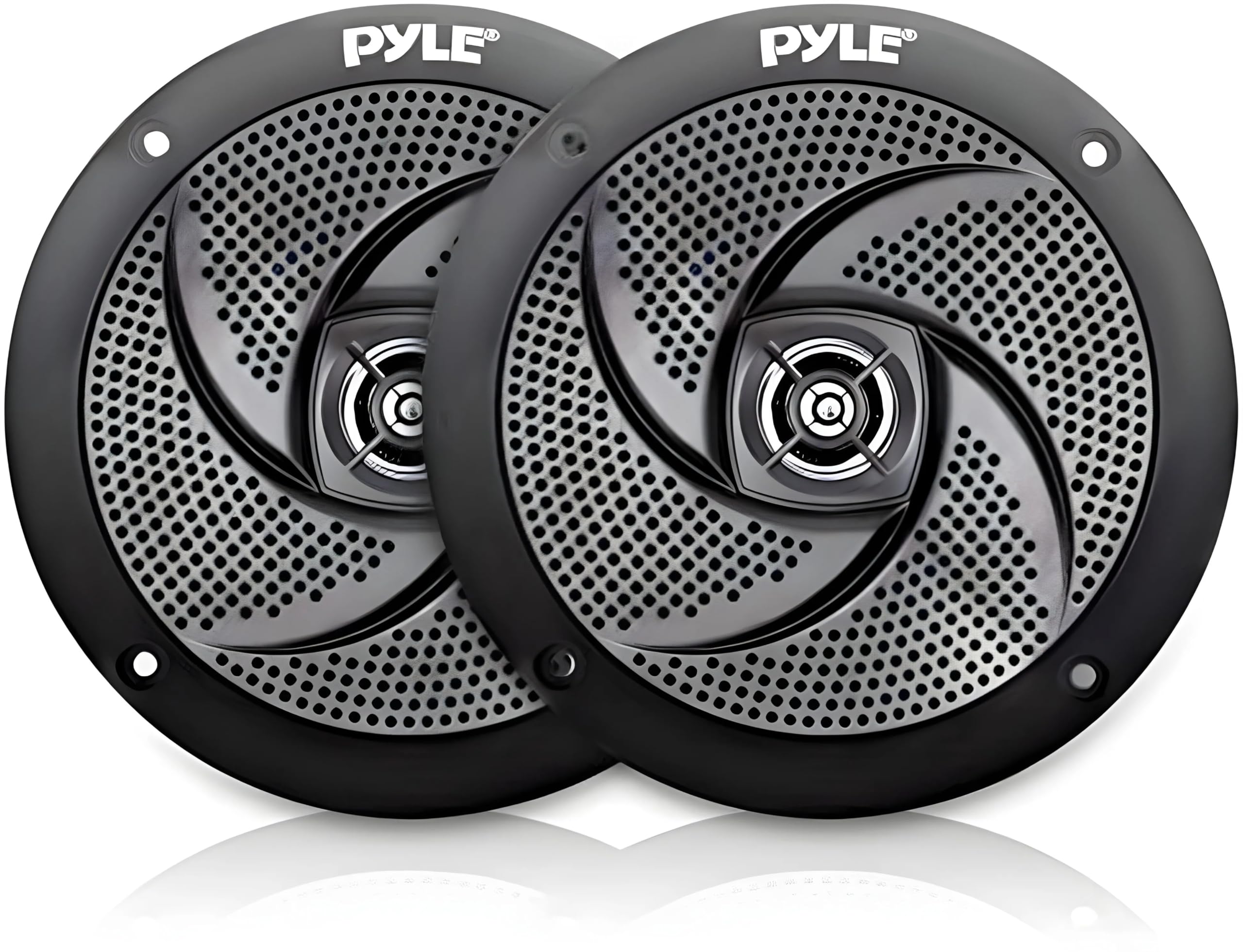 Pyle Marine Speakers - 20.3cm 2 Way Waterproof and Weather Resistant Outdoor Audio Stereo Sound System with 240 Watt Power - 1 Pair (Black)