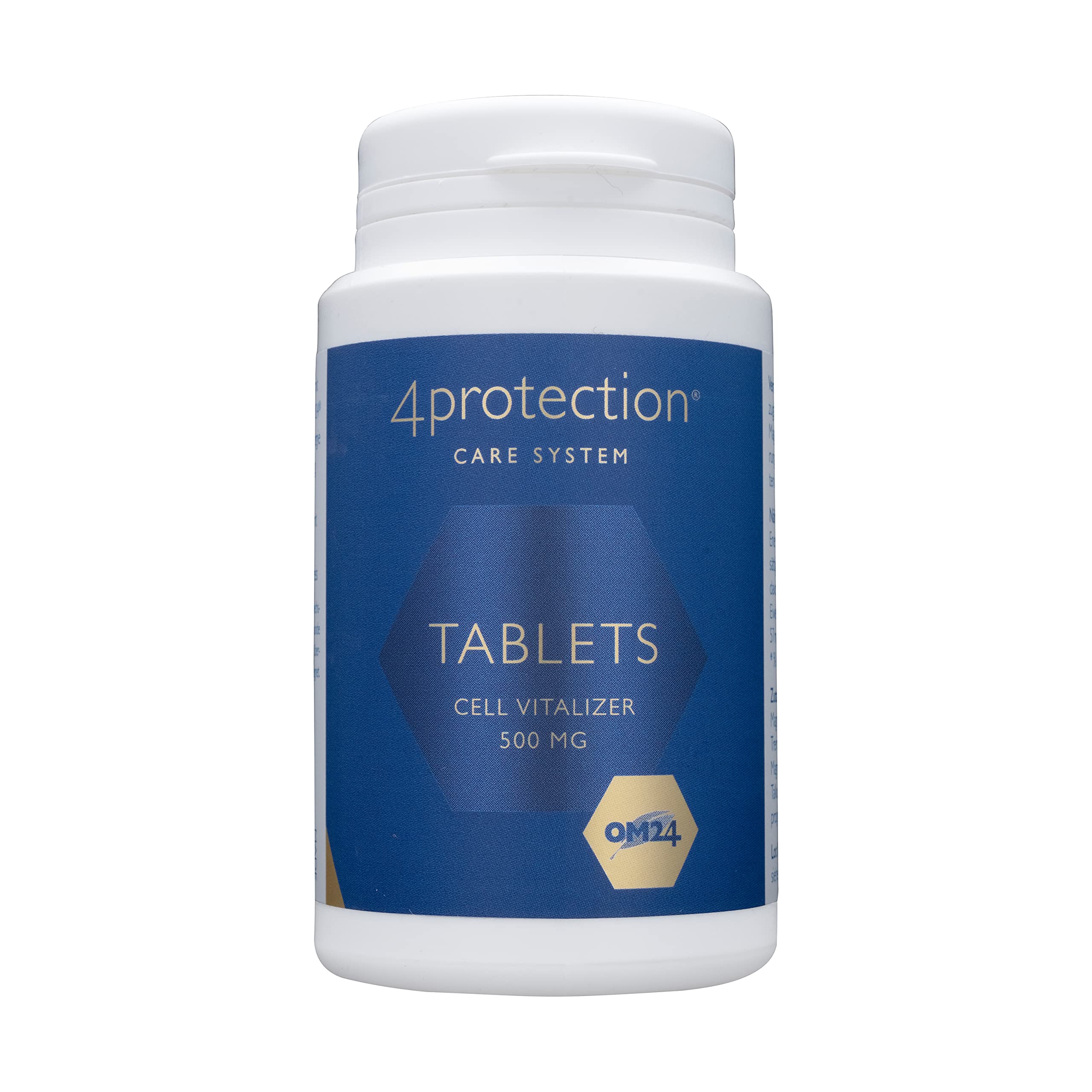 OMNIMEDICA Tablets Cell Vitalizer 500 mg, für mentale & körperliche Leistungsfähigkeit Tabletten mit natürlichem OM24 - Made in Switzerland, 60 Tabletten