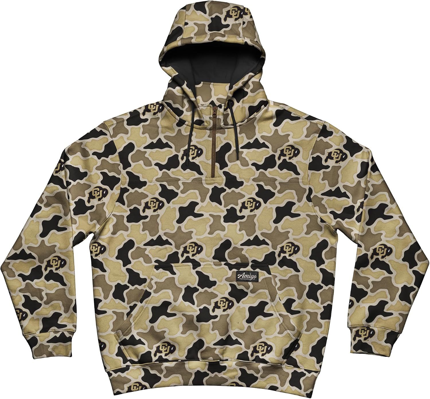 AMIGO NCAA mens Dwr Quarter Zip Hoodie