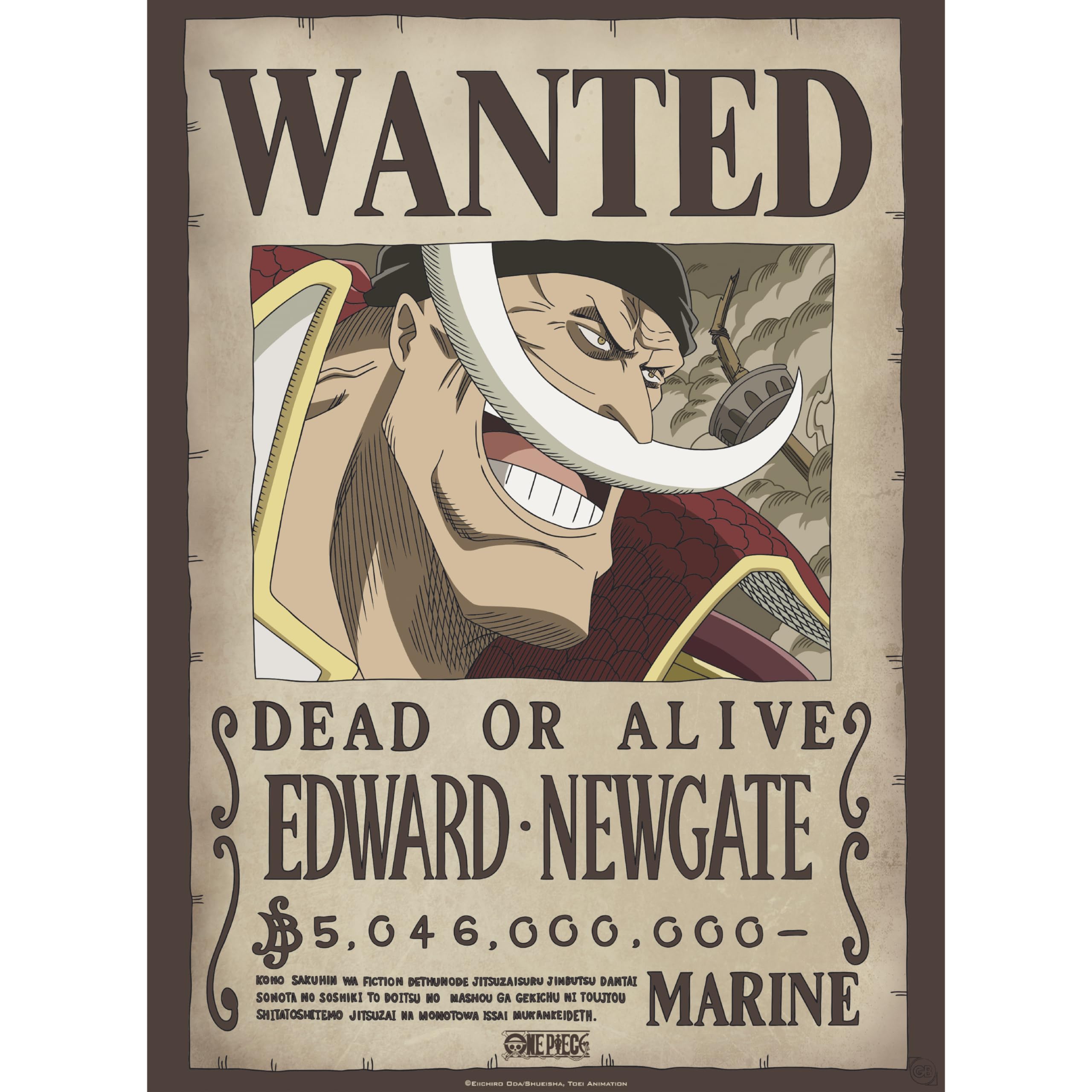 GB eye ONE PIECE Set 2 Chibi Posters Wanted Roger Whitebeard