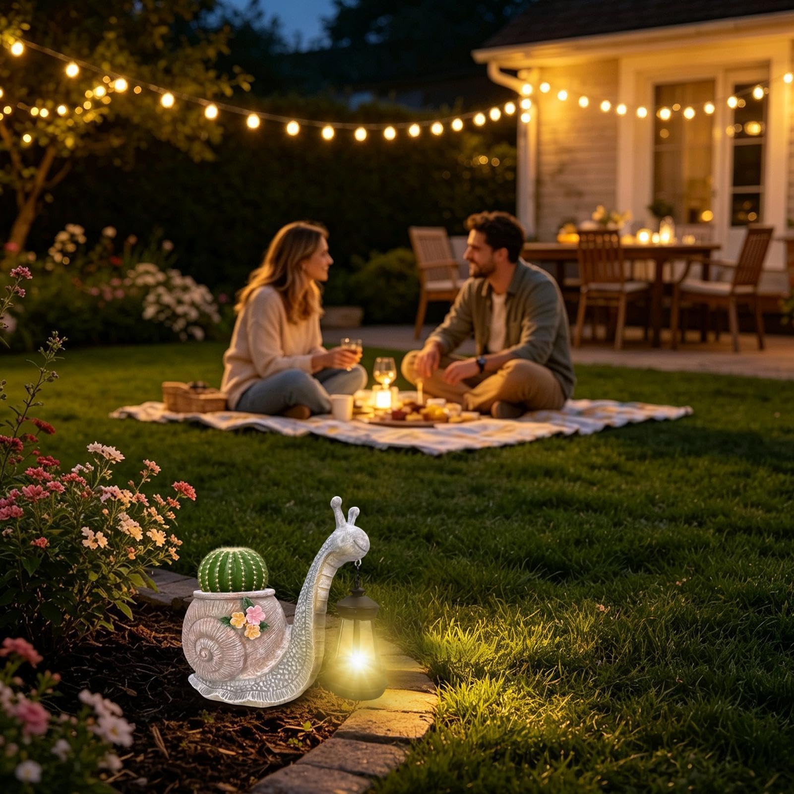 Fioriera Con Luce Solare Vaso per fiori in resina a forma di | Vasi da Fiori a Forma Animale Adatto per Esterno Porta d'Ingresso Patio Deck Scale Prato Giardino Terrazza
