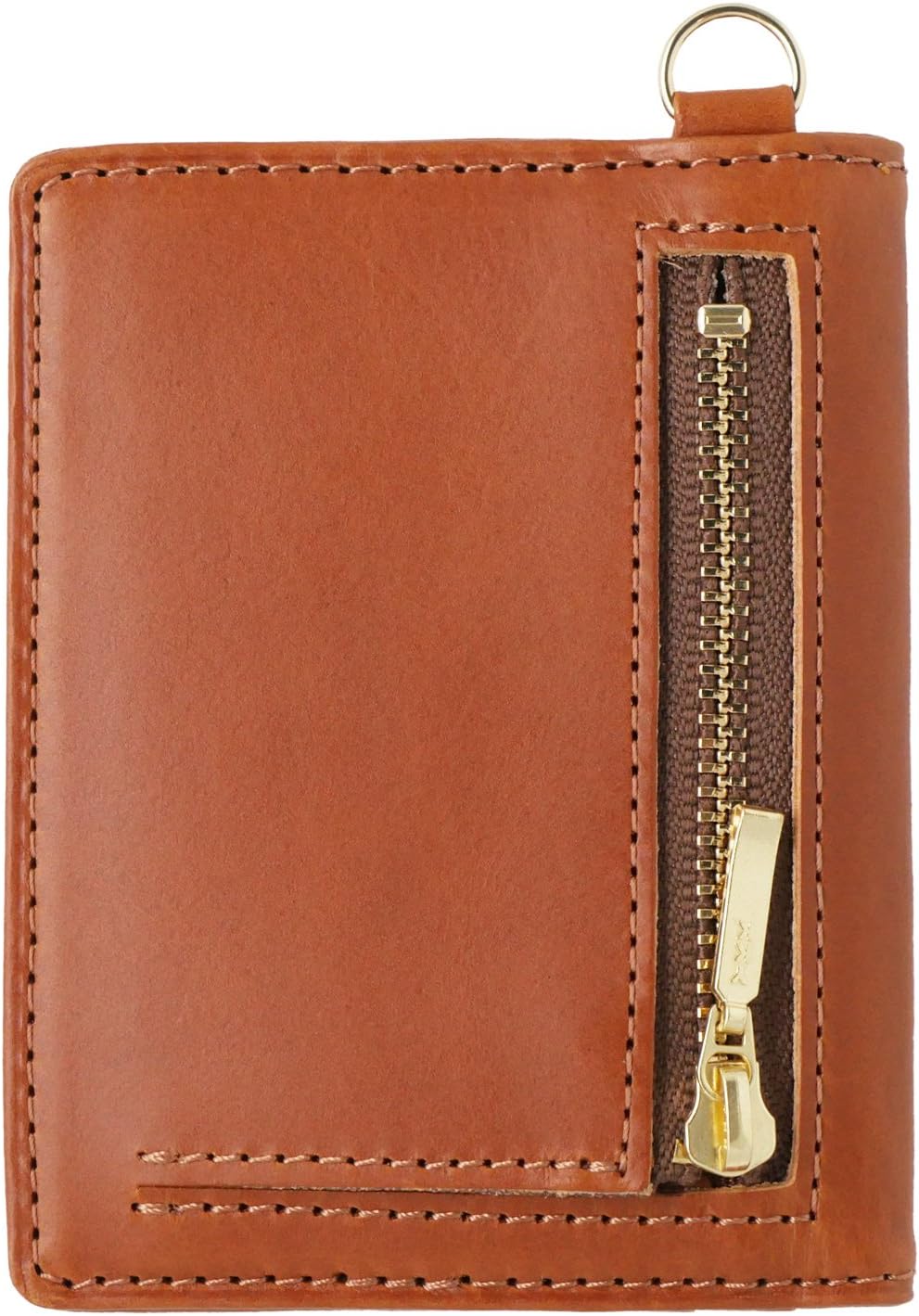 スリップオン パスコインケース Rio 革 キャメル IOL-5901