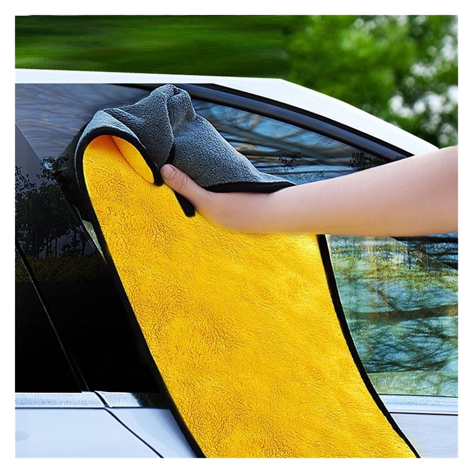 TRUSTTWO Akcesoria do mycia samochodów Ręcznik do mikrofibry Auto Szczegółowe narzędzie do czyszczenia samochodu Pranie do prania Suszenie Cleaner Ręcznik samochodowy Grube Plush The New (Size : 160X