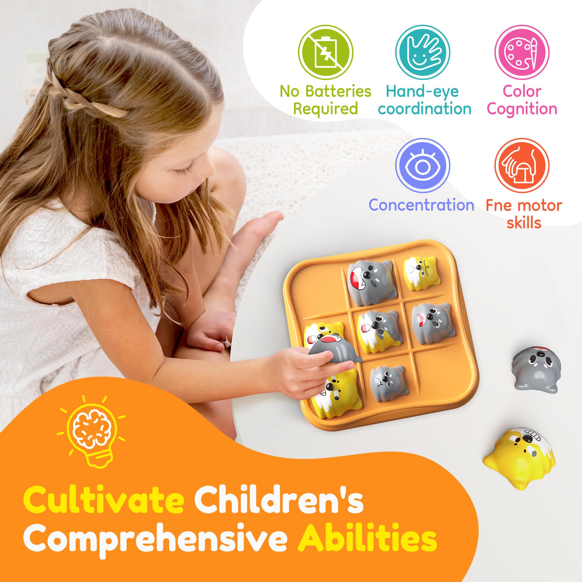 Amazon.com: STEM Board Games Kids Toys - Classic Three-in-a-Row