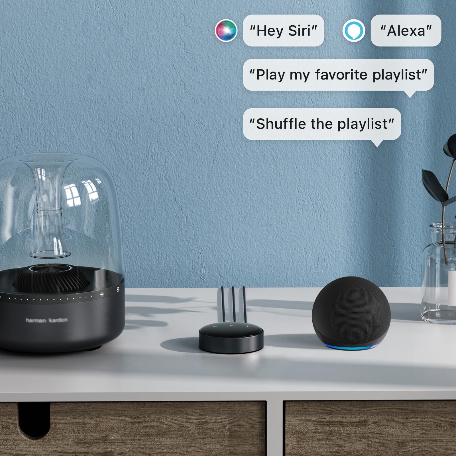 WiiM Mini AirPlay 2 Wireless Audio Streamer, Multiroom Stereo