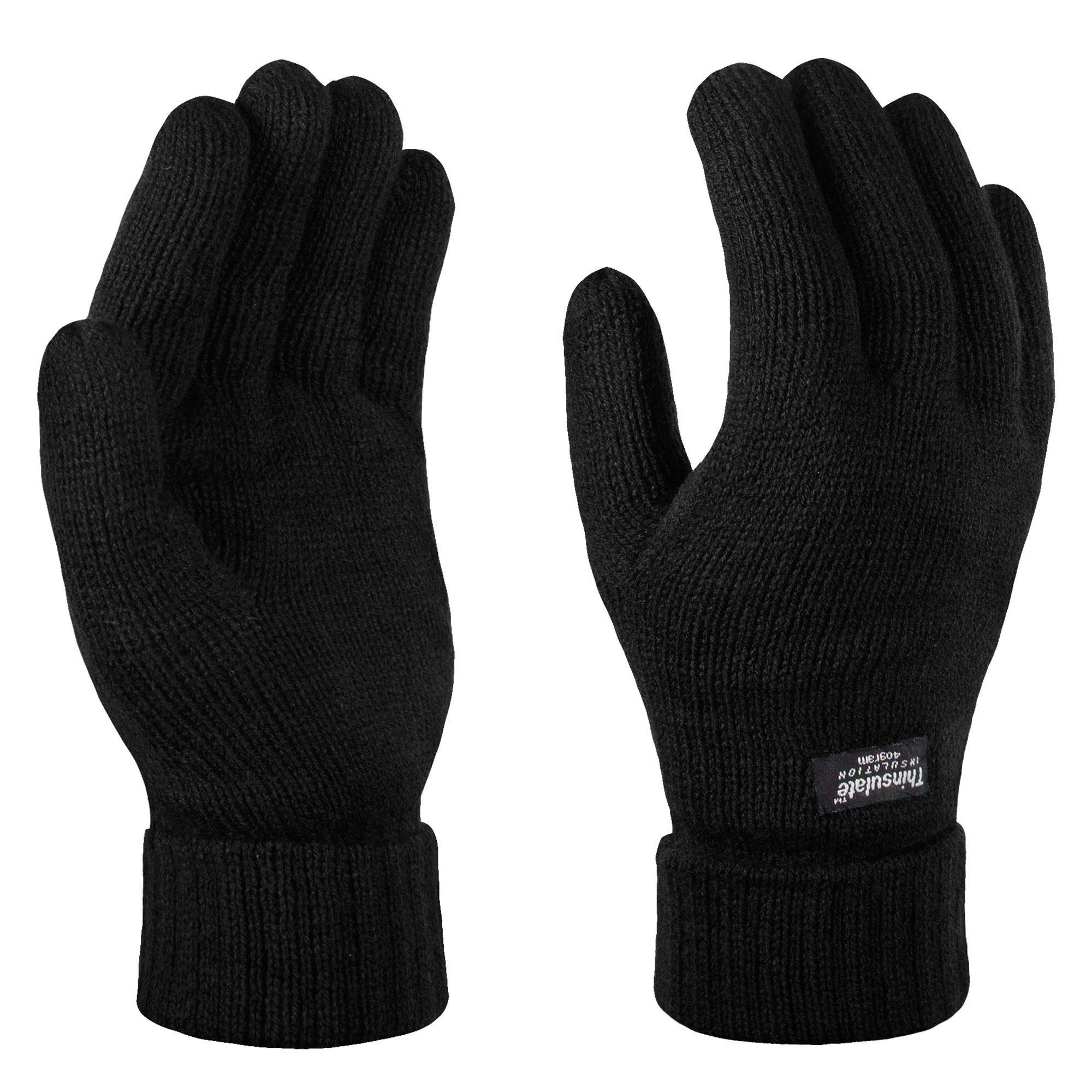 Regatta Men's Dark Blue Professional Unisex Thinsulate Thermal Winter Gloves (One Size) (Black)