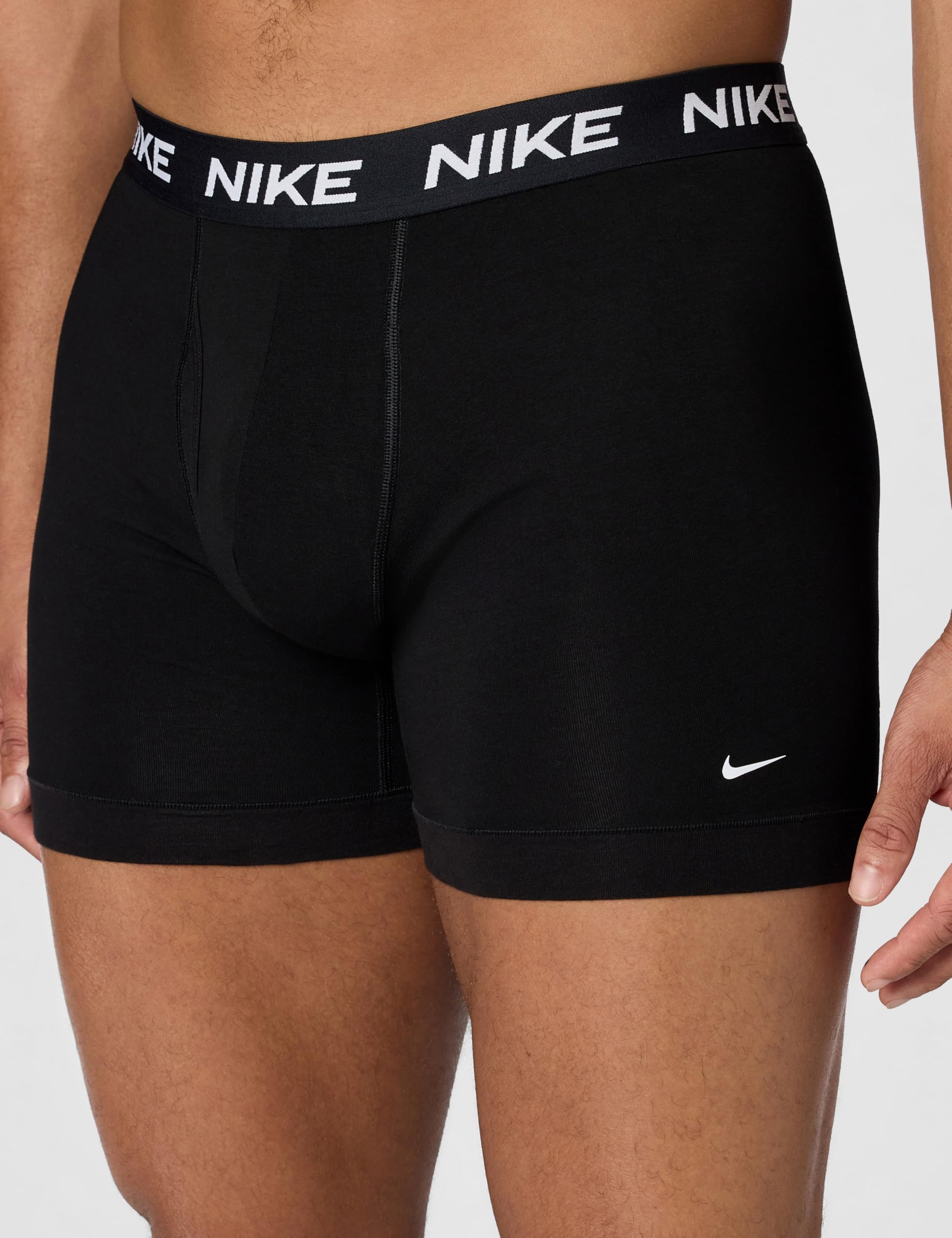 Nike all Day Cotton Stretch Boxer Brief W/Fly Underwear (3-Pack) Boxer Corti Uomo (Pacco da 3)