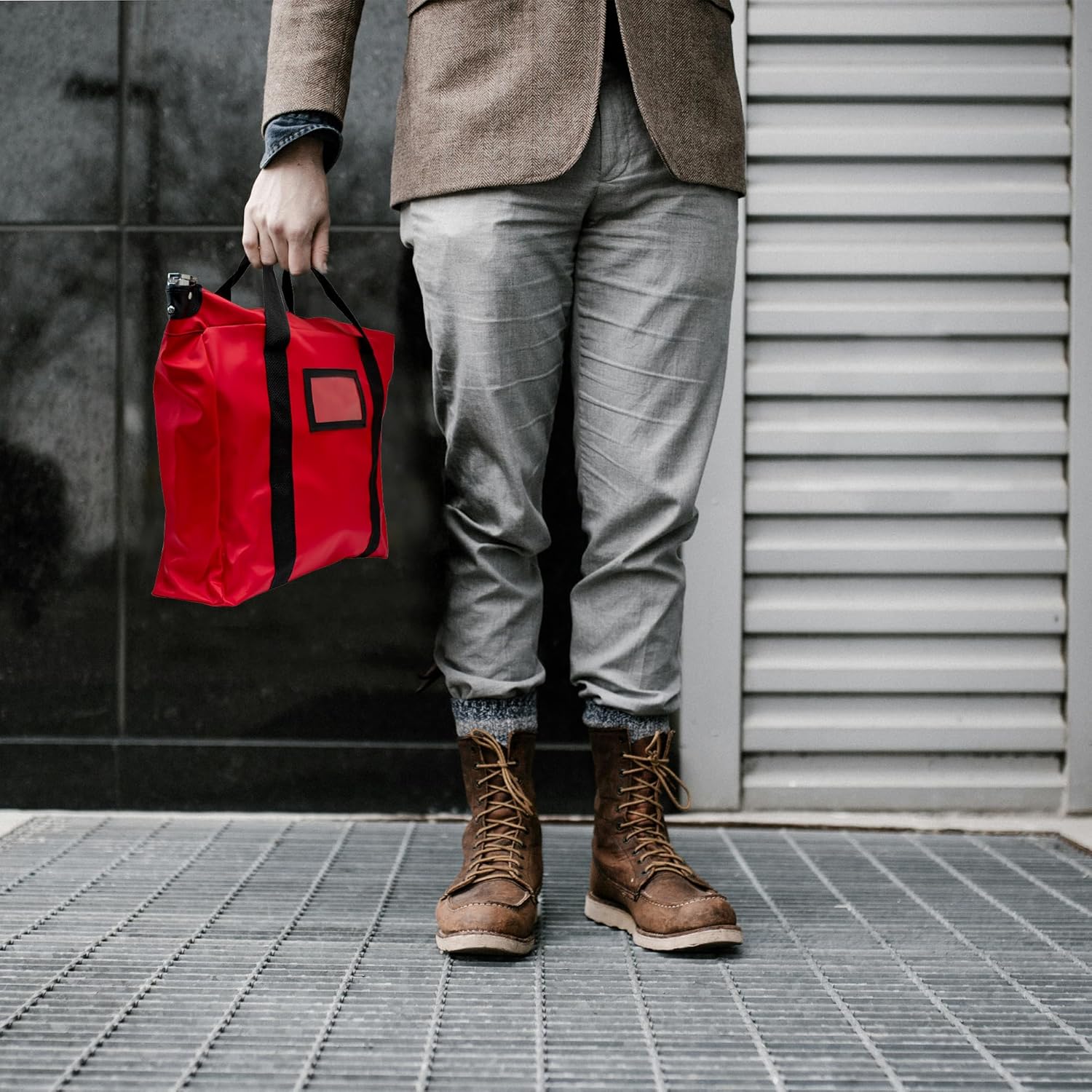 Briefcase Locking Document Bag, 17 x 14 x 5 inches