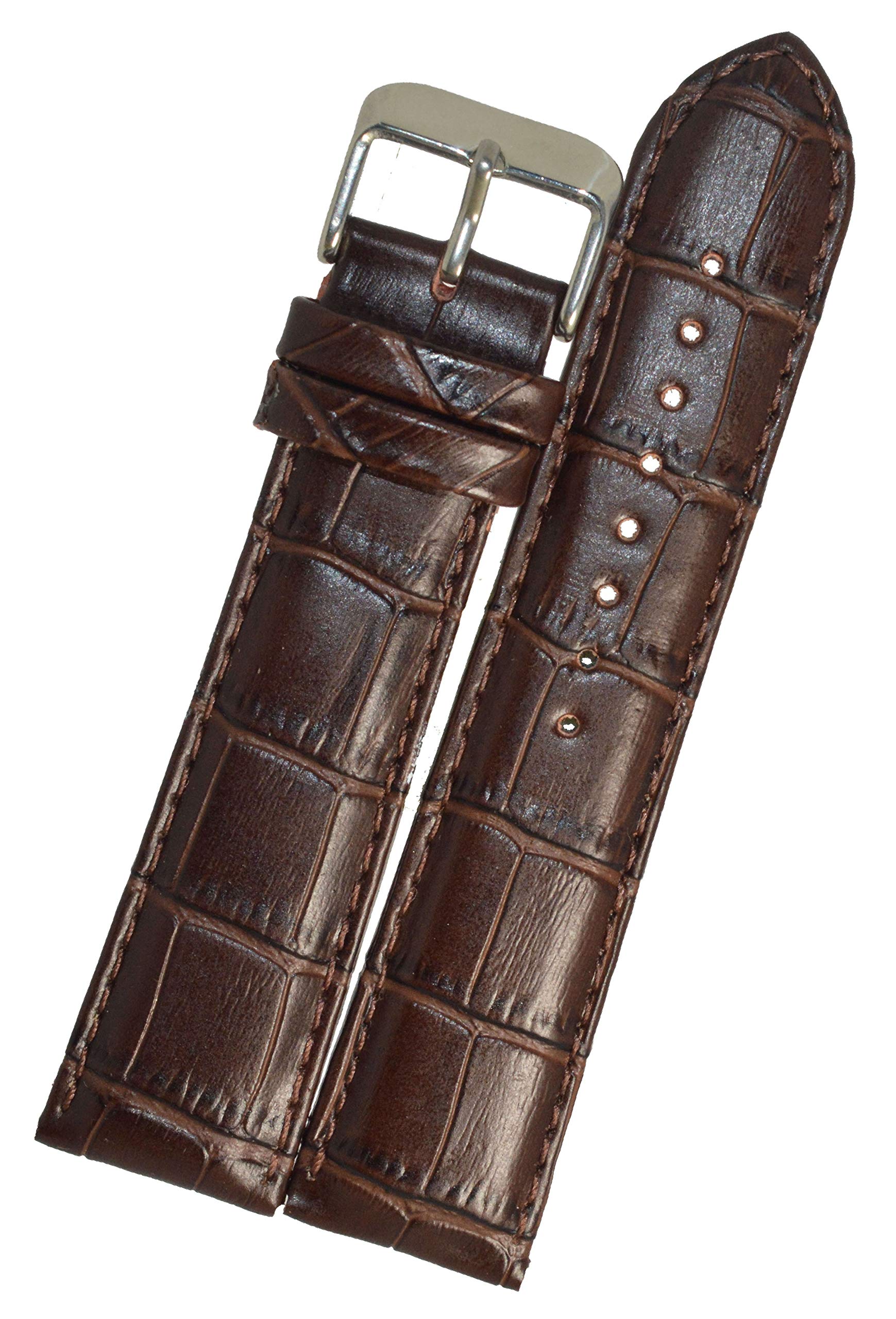 SURU® 20mm Padded Ogive Tip Leather Watch Strap / Band for Men Women (Size- 20mm / Colour- Brown) (Size Guide in 3rd Image) D6278 (B09B2K6YMM) Amazon Price History, Amazon Price Tracker