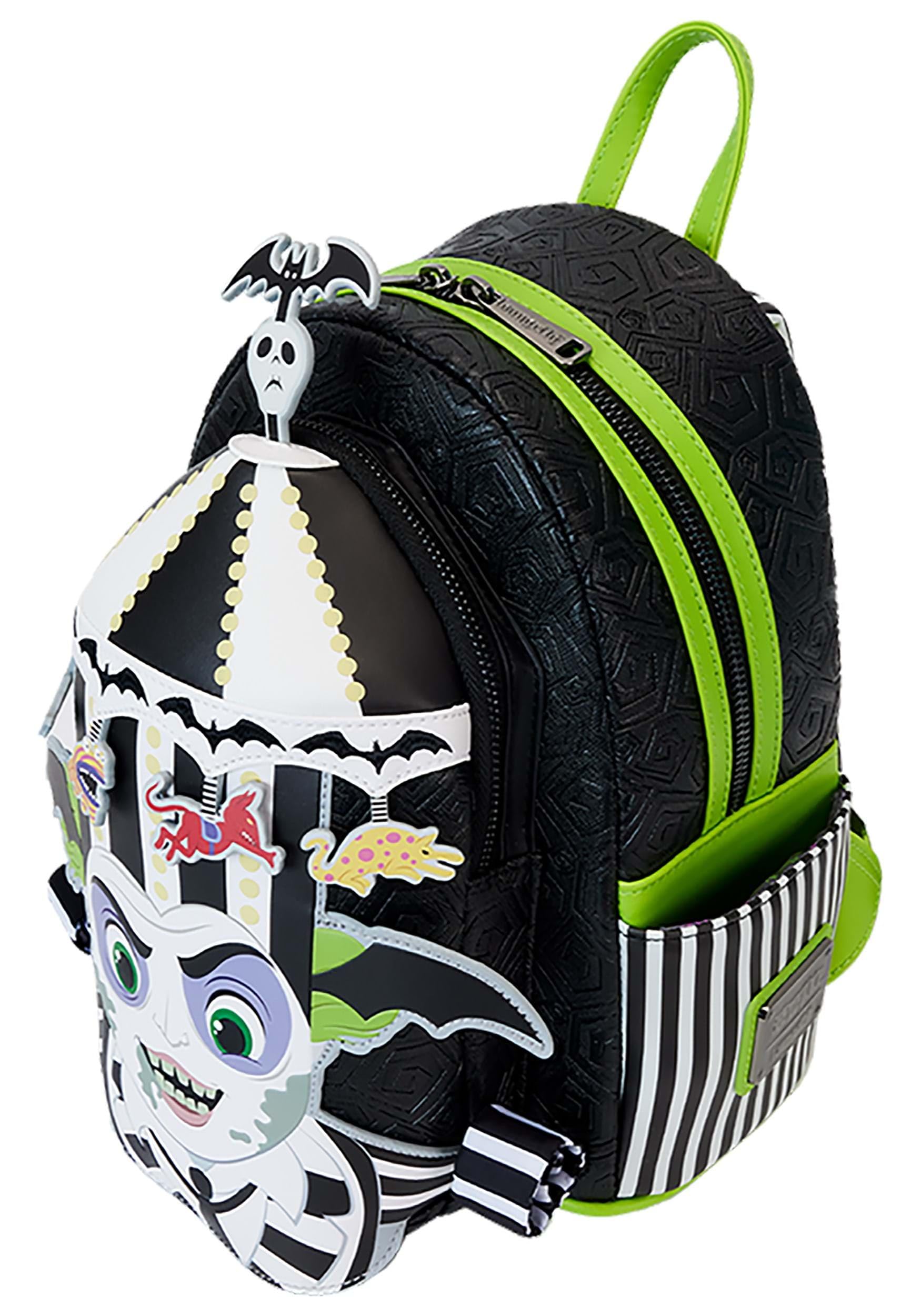 Loungefly Beetlejuice Carousel Glow in The Dark Cosplay MINI Backpack : Clothing, Shoes & Jewelry