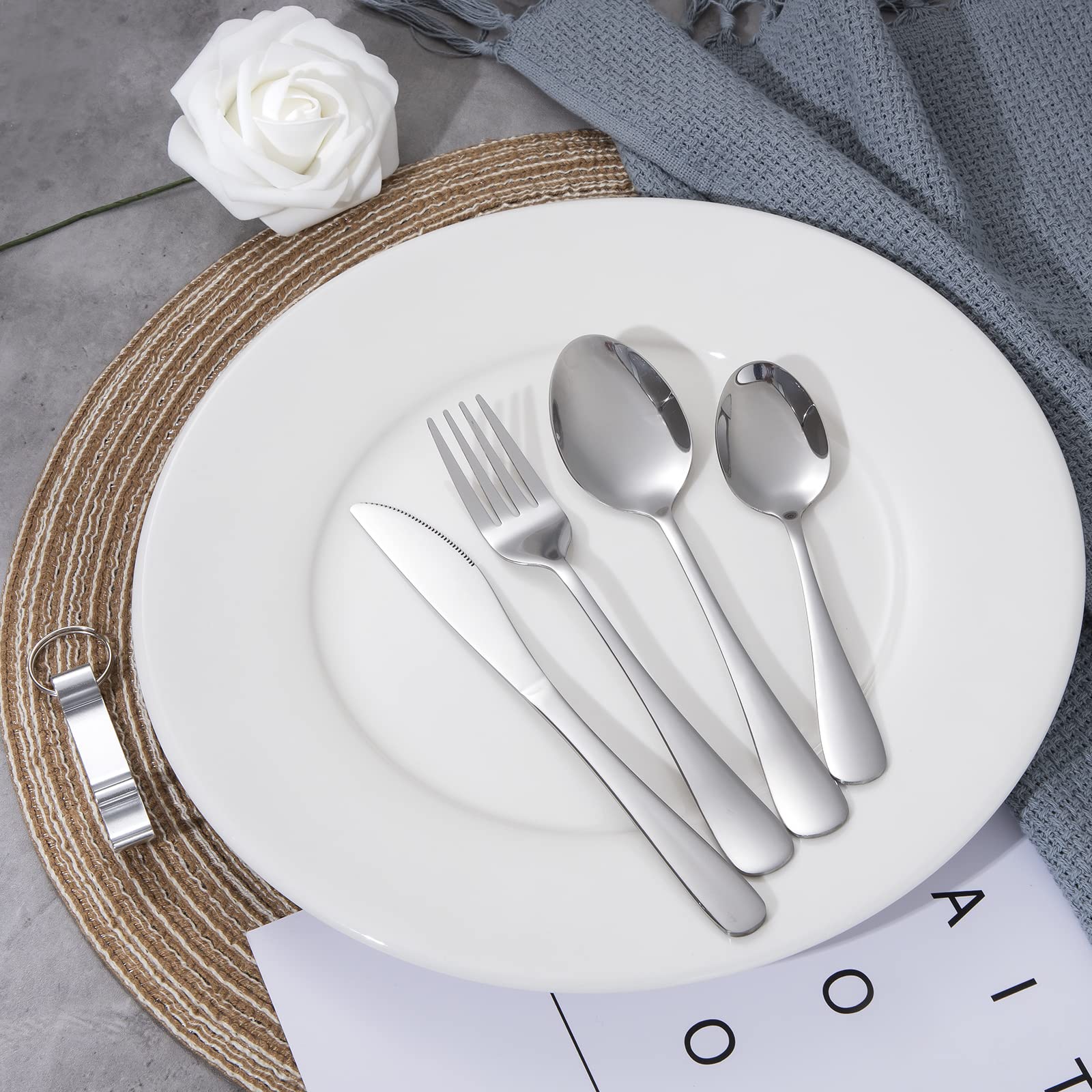 Lot De 2 Couverts De Camping Pliables En Acier Inoxydable