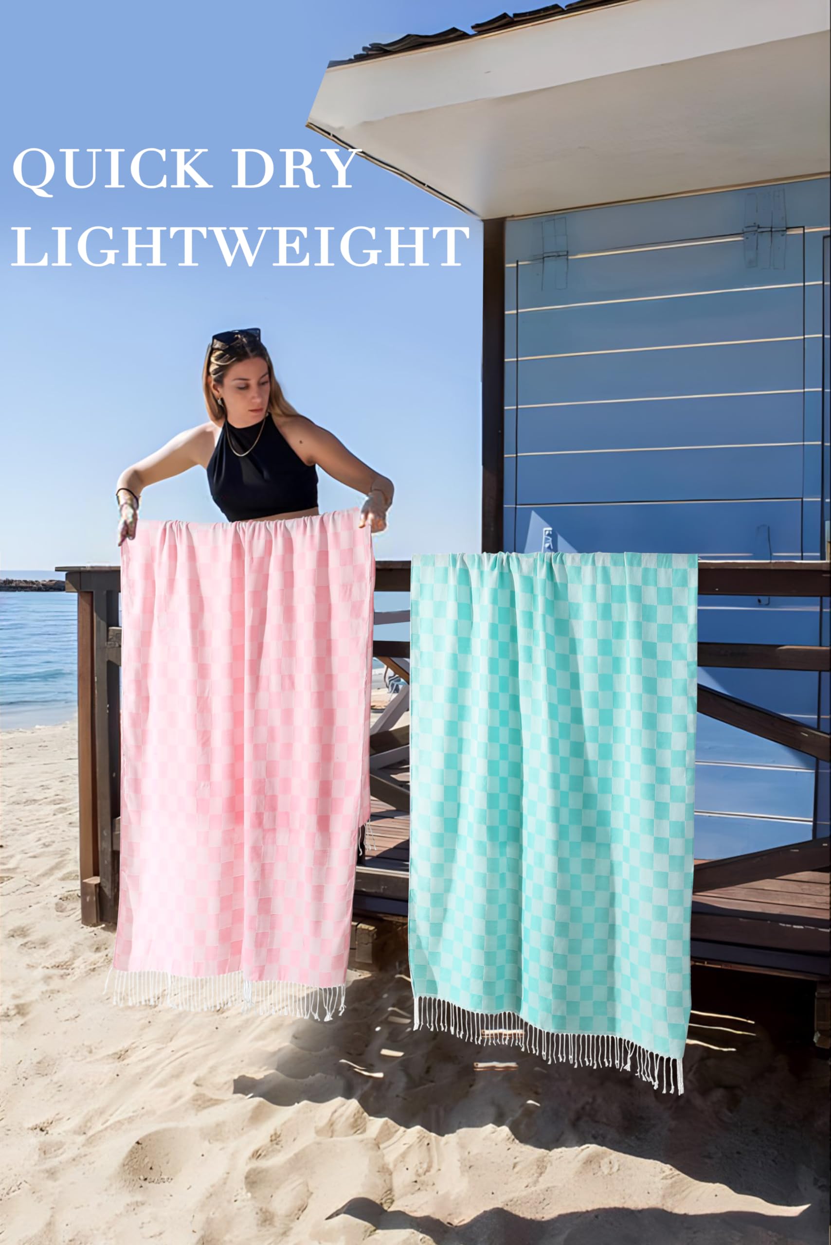 Asciugamano Decorativo Jacquard Turco Hammam Fouta Con - Foto 2