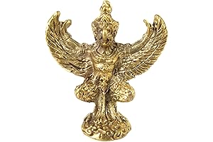 1 Inch Miniature Magic Eagle Thai Brass Garuda Amulet
