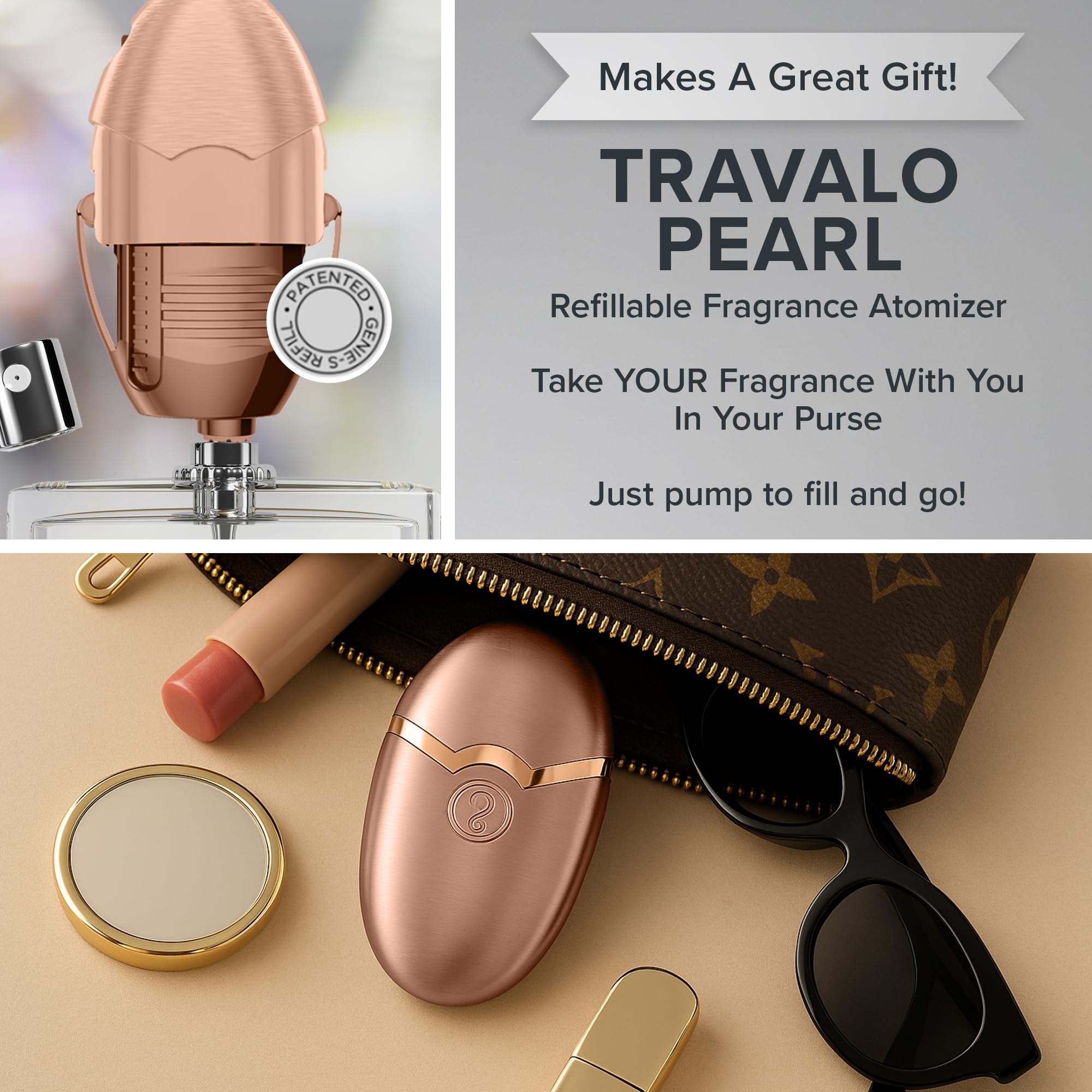 【ローズゴールド】香水アトマイザー Travalo PEARL 未開封 Amazon.co.jp: Travalo ravalo 香水ポッドパールエレガンス - 高精細