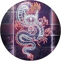 Vista 21 de ADVPRO Chinese Dragon Room Display Dual Color LED Neon Sign Green & Red 16" x 24" st6s46-i3225-gr