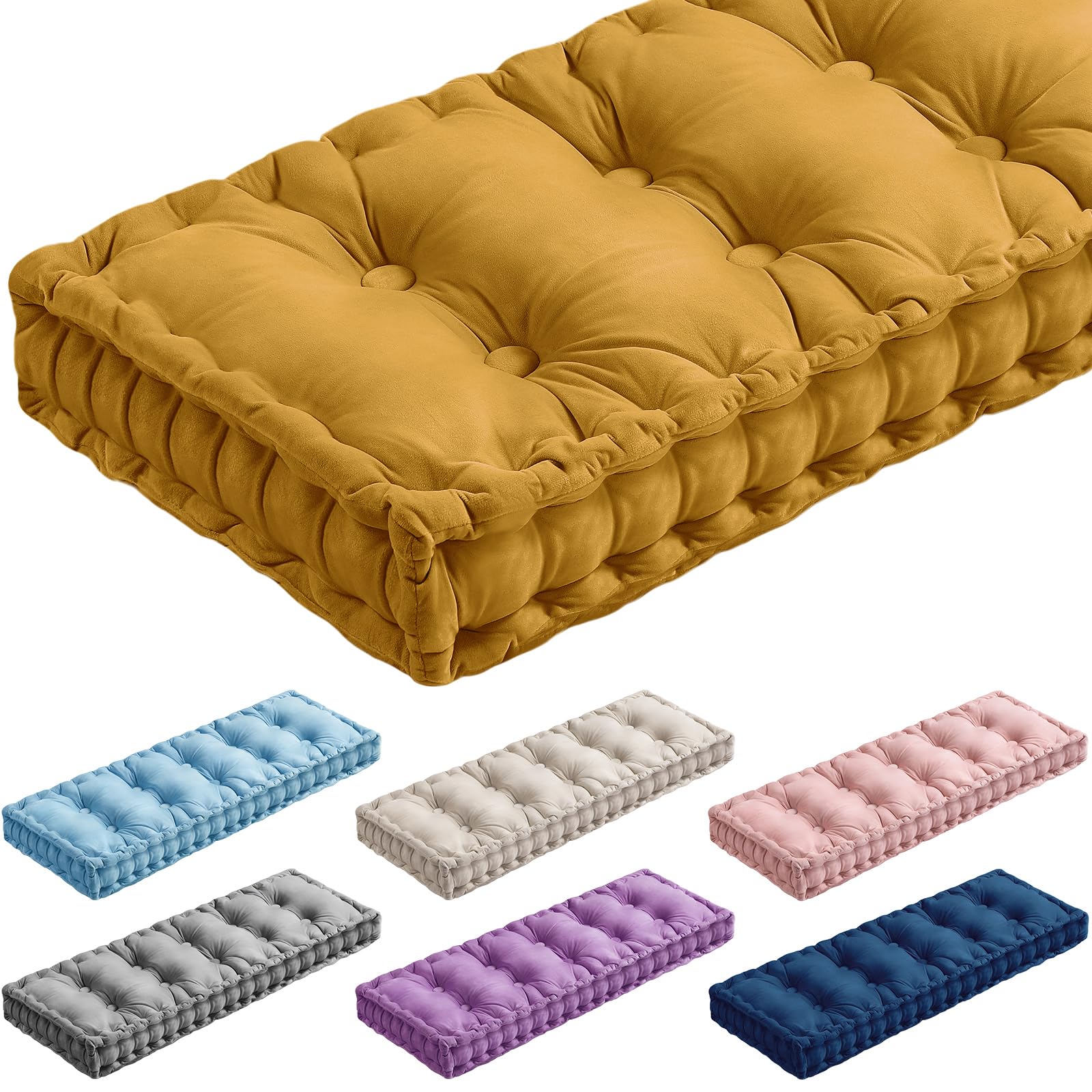 Amazon.com: Threehoney Bench Cushions for Indoor Furniture 48x18