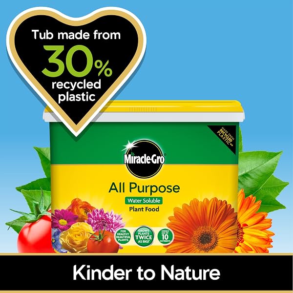 Miracle-Gro All Purpose Water Soluble Plant Food Tub, 2 kg - 3