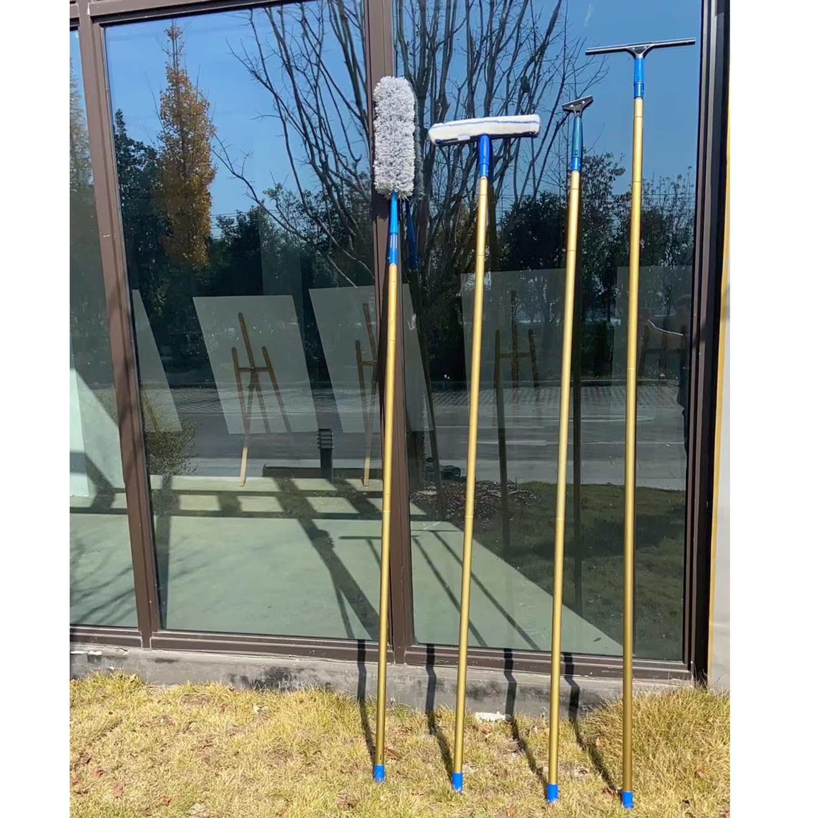 Limpiacristales Limpiacristales De Exterior, Limpia Cristales Profesional 4 En 1 con Mango Extensible, Equipo De Limpieza De Cristales con Escobilla De Goma (Size : 8m/26.2ft/314.96in)
