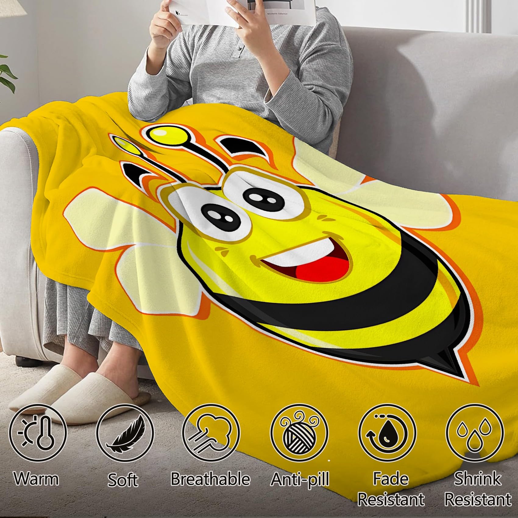 Kocyk z kreskówki, ilustracja kreskówka flanelowe koce z mikrofibry 230 × 270 cm, puszysty i termiczny, koc na kanapę, łóżko, leżaki