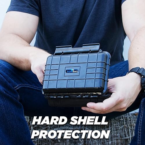 Miniatura 2 de CASEMATIX Estuche rígido de película de 1.378 in  7" resistente al agua y a la luz soporte para hasta 0.472 x 1.378 in o 8 x 120 rollos de película,