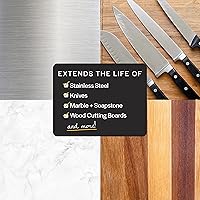 Vista 4 de Thirteen Chefs Aceite mineral – Acondicionador de grado alimenticio de 8 onzas para tabla de cortar madera, encimera y bloque de carnicero